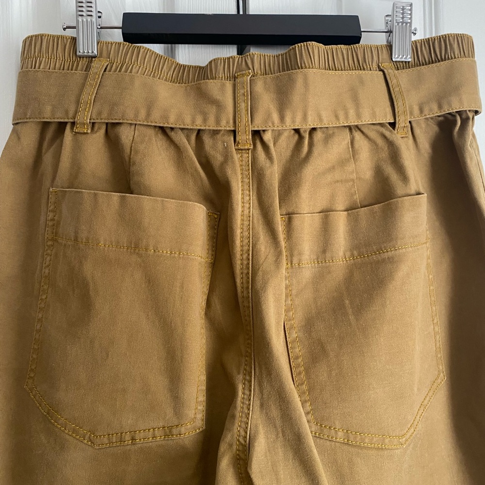 Cabi Discovery Paperbag Trousers Style 5693 Hi-Rise Self Tie Waist Womens 8 EUC - Picture 4 of 9